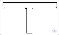 [2 862 001] (2 862 001) Verbindungsstück T-Form, Ende glatt  Schenkell. mm 40, Durchschn. mm 6