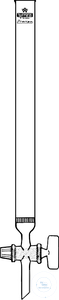 [2 130 008] CHROMATOGRAPHIESÄULEN, EINFACH,  NS-PTFE-HAHN, GEWINDEHAHNSICHERUNG,  EINGESCHMOLZENER FRITTE P0, MASSIVE KÜKEN;  40 X 800 MM, 1000 ML,BOHRUNG: 2,5 MM  