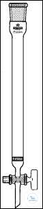 [2 132 004] (2 132 004) Chromatographiesäulen,  oben mit NS-Hülse 14/23, NS-Hahn,  massives Küken, eingeschm. Fritte P0,  Gewindehahnsicherung,  15 x 200 mm, 35 ml, Bohrung: 2,5 mm