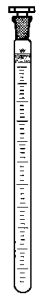 [2 149 100] (2 149 100) Colorimeterröhren n. Eggertz,  m. NS-Stopfen, 100:0,2 ml, NS 19/26