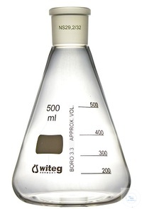 [0 621 300 E] Erlenmeyer-Kolben, 300 ml,  NS 24/29, 87 x 150 mm,  Economy, DIN 12387,    