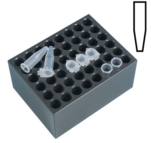 [DH.WHB511548] Heating Block, Type BLC548, 48 holes, for centrifuge tubes 1,5 ml
