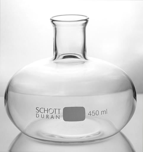 [5 576 000] Culture flasks, Fernbach type,  made of  borosilicate glass,  buldy shape, 450 ml,  flasks o.d. 117 mm, h.100 mm,    