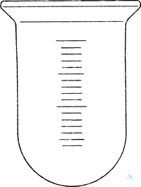 [0 861 271] (0 861 271) Reaktionsgefäß 2000 ml, DN 100, runder Boden,  graduiert, Ø 115 mm, Höhe 280 mm, Borosilikatglas