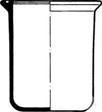 [0 930 002] (0 930 002) Planflanschbecher, Flansch mit Nut, 2000 ml, DN 120,  Flansch-Ø-A-158 mm, Gefäß-Ø-A-130 mm, Höhe 200 mm