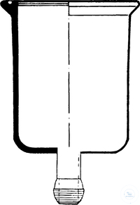 [0 936 003] (0 936 003) PLANFLANSCH-BECHER, DN 150, 3000 ML,  MIT BODENABLAUF, KUGEL KS 40/25  (FL.D. X GEF.D. X HÖHE)  184 X 154 X 265 MM  