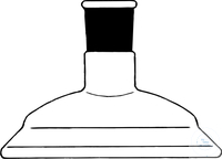 [0 940 314] Planflansch-Deckel, DN 100, NS 14/23,   Borosilikatglas