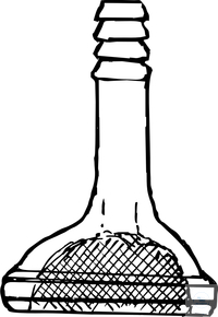 [0 998 129] (0 998 129) KS-Anschlusstücke für Reaktionsgefäße   mit Temperiermantel, KS 29/15, Olive 12 mm