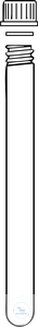 [2 585 003] (2 585 003) Reagenzgläser mit Schraubverschluss, GL 18, AR-Glas,  1 mm stark, mit PE-Dichtung, Ø 16 mm, Höhe 160 mm,   Pack = 100 Stück