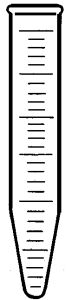 [4 875 001] (4 875 001) Zentrifugengläser, weiß graduiert, Grad. 15 : 0,1 ml,   Rand glatt, AR-Glas, 17 x 112 mm,  VE = 100 Stück 