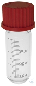 [4 945 402] Centrifuge tubes with screw cap, graduated, 25 ml, round bottom