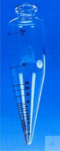 [4 957 010] (4 957 010) ASTM-Zentrifugengläser, 100 ml,  zylindrisch mit konischem Unterteil, ASTM D 96.6 mm,   graduiert, hergestellt aus DURAN Rohr  