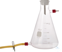 [00829 167200-13] Receiver flask 2000ml with outlet, borosilicate glass