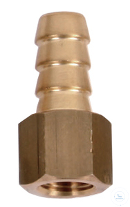 [00829 187100-31] Hose barb 3/8 inch, 9.5mm, 1/4PT, for alle vacuum pumps, made of brass