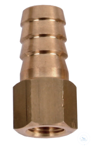[00829 187100-32] Hose barb 1/2 inch, 12.5mm, 1/4PT, for alle vacuum pumps, made of brass