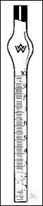 [4 510 000] (4 510 000) HAEMATOKRITRÖHRCHEN NACH VAN ALLEN, WEIß BELEGT,   KUGELINHALT CA. 1 ML, UNTERTEILT 0,01 ML,  IN 100 TEILE, LÄNGE 100 MM  