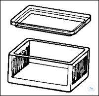 [4 660 000] (4 660 000) Färbetrog nach Schiefferdecker,  für 10 Objektträger, 76 x 26 mm