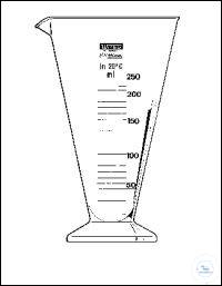 [4 800 100] (4 800 100) Mensuren, spitzkonische Form,  Kl-B, 100:5 ml, Borosilikatglas