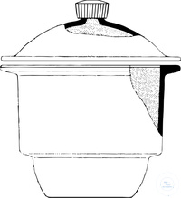 [5 050 250] Exsikkator "Mobilex", mit Gewinde  am Deckel, mit Verschlusskappe,  Borosilikatglas, mit Sicherheits-  beschichtung Witoform