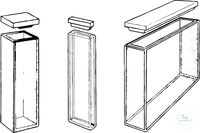 [5 421 004] Makro Küvetten, 3500 µl, Schichtdicke 10 mm,  Lichtdurchlässigkeit 334-2500 nm, 45 x 12,5 x 12,5 mm,  mit 2 Fenster, optisches Glas mit PTFE-Deckel