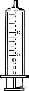 [5 484 210] Sterile Einmalspritzen, (Luer/2-teilig)   ohne Nadel, pyrogenfrei, 10 ml  Pack = 1200 Stück