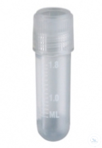 [5 485 005] Cryoröhrchen, (Gefrierröhrchen) PP,-20 +196°C,   Schraubkappe m. Siegelbindung 2,0 ml, rund  Pack = 100 Stück
