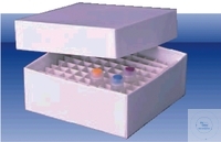 [5 486 002] Cryo-Boxen, Standardformat 136 x 136 mm,  Höhe 32 mm, rot, wasserabweisend  Pack = 10 Stück