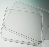 [5 488 041] Bakteriologische Petrischalen, PS, 120x120 mm,  quadratisch, masch. steril, mit Entlüftung,  Pack  =  10 Stück