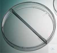 [5 488 201] Petrischalen m. Unterteilung, PS, Ø- 90 mm,  m. Entlüftungsnocken, 2 Unterteilungen,  Pack = 825 Stück