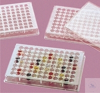 [5 490 306] TISSUE CULTURE PLATES F. ELISA  SUPERIOR OPTICAL CLARITY  WITH ANTI REFLECTION TOP SURFACE  STERILE; 128 X 86 MM; DEEPENING 96;  V-BOTTOM  CASE = 100 PCS