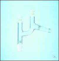 [1 020 003] Destillieraufsätze nach Claisen,  mit 2 Hülsen NS 14/23,  Kolben NS 19/26, Kühler NS 19/26