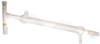 [1 100 160] Destillierbrücken, mit Liebig-Kühler (West),  mit Thermometer-Schliff NS 14/23, Kolben u. Vorst.  NS 14/23, Mantellänge 160 mm