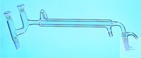 [1 126 250] Distilling links, Claisen, Liebig condenser,   2 sockets ST 14/23, flask-cone and adapter-  cone ST 29/32, jacket length 250 mm
