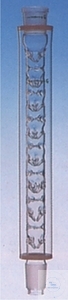 [1 523 400] Fraktionier-Kolonnen, nach Vigreux, mit   Glasmantel, Kern NS 29/32, Hülse NS 29/32,  Länge: 400 mm, Kränze: 21