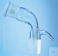 [1 906 029] (1 906 029) Vakuum-Vorstöße, gebogen,  mit Absaugrohr u. Abtropfspitze,  Hülse NS 29/32, Kern NS 29/32