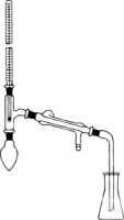 [2 505 610] (2 505 610) Apparat zur Bestimmung von Stickstoff,   nach Parnas-Wagner, makro, komplett,  Kjeldahlkolben mit Tropfenfänger 250 ml  