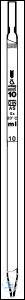 [3 410 100] Bakt. Messpipetten, 1 ml, DIN-AS, Marken bei 1,0 ml,  verstärkte Spitze, Color-Code blau  VE = 12 Stk.