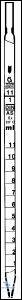 [3 410 711] Bakt. Messpipetten, DIN-AS,  11 ml, Marken alle bei 1,0 ml  verstärkte Spitze  VE = 12 Stk.