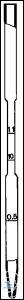 [3 415 115] Demeterpipetten 1,1 ml, Marken bei 1,1,-1,0 - 0,5 ml,  weite stabilisierte Auslaufspitze  VE = 12 Stück