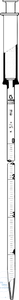 [3 575 051] Saugkolben-Messpipetten, DIN-B, 0,5 ml,  für völligen Ablauf, Strichteilung,  austauschbarer Kolben, ISO-Color-Code