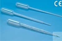 [5 480 001] Einmal-Pasteurpipetten, grad.,  PE, 155 mm lang, 1 ml,   Pack = 500 Stück