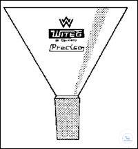 [1 650 029] (1 650 029) Trichter, Ø 80 mm, mit Kern NS 29/32,  Winkel 60°, mit Ablauf,  Borosilikatglas 3.3  