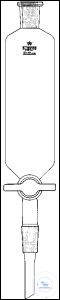 [1 794 250] TROPFTRICHTER, ZYLINDRISCH, UNGRADUIERT,   NS-HAHNKUEKEN MIT GEWINDEHAHNSICHERUNG,   250 ML, K + H NS 24/29, BOHRUNG 4 MM,  VE = 2 STUECK 