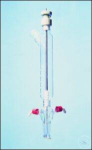 [1 897 778] (1 897 778) Dosiertrichter , 500 ml, K+ H  NS 29/32,  für pulverförmige Substanzen, Senkrecht-Schnecke  mit gekühltem Unterteil