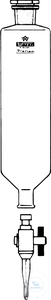 [2 622 100] SCHEIDETRICHTER, 100 ML, ZYL.  BOROS., UNGRAD. ABNEHMB. PTFE-  HAHN, DIN 12566, BOHRUNG 2,5 MM,  NS-PE-STOPFEN, NS 19/26  VE = 2 STK.    
