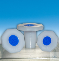 [0 306 024] Polyethylene-stopper, octagonal, PE-HD  plate, ST 24/29, acc. to DIN 12254