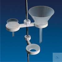 [7 051 001] Funnel holder, PP, single, for funnels of   50-120 mm Ø can be fixed to standes of 8-14 mm Ø,  Pack = 5 pcs.