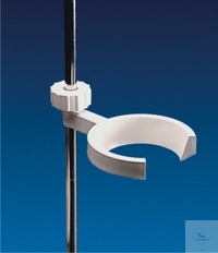[7 052 001] Separatory funnel holder, PP, single,   for 125-1000 ml, with retort clamps Ø 8-14 mm,  Pack = 5 pcs.