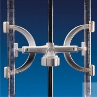 [7 053 001] (7 053 001) Bürettenhalter, PP, 1fach, mit Klemme   zur Befestigung an Stativen mit 8-14 mm Ø,  VE = 5 Stück