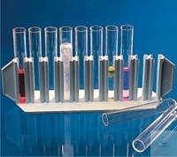 [7 067 001] Test tube racks, PP, holes 10, O.Ø.16 mm,   200 x 55 mm  Pack = 10 pcs.